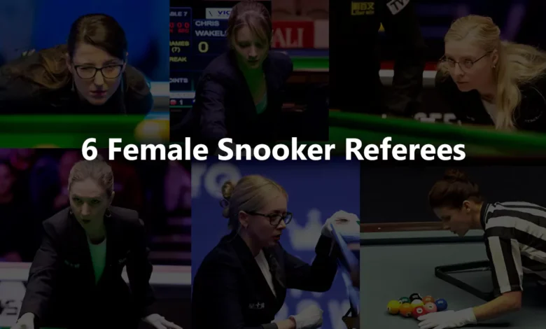 6 Female Snooker Referees