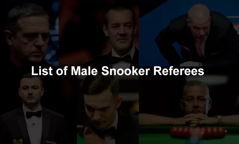 List of Male Snooker Referees